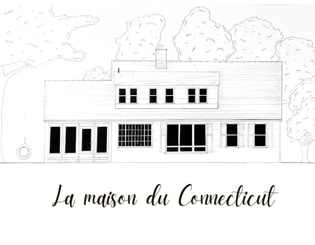 croquis architecture maison sur commande par Emma Saint Girons