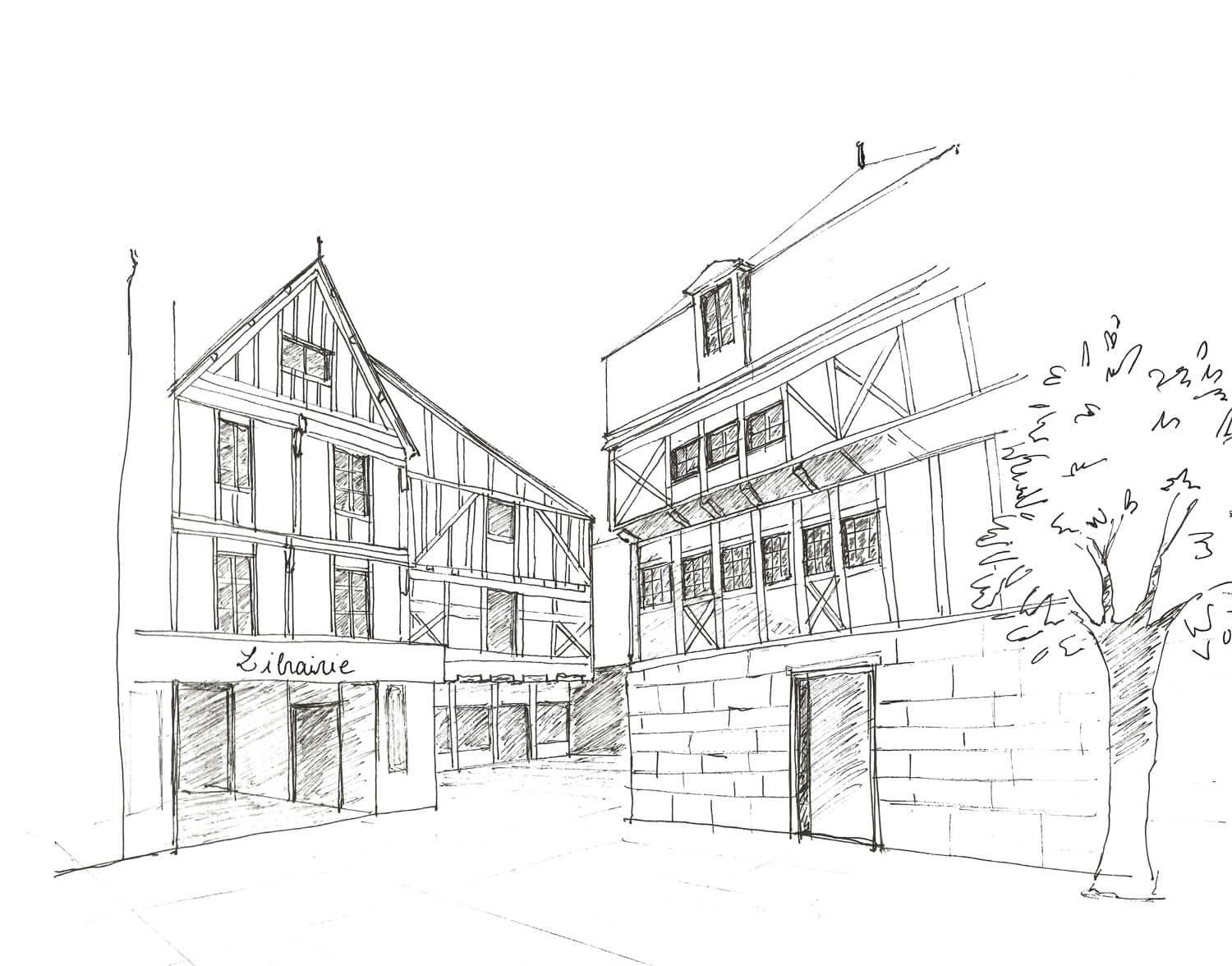 croquis architecture maison sur commande par Emma Saint Girons 44